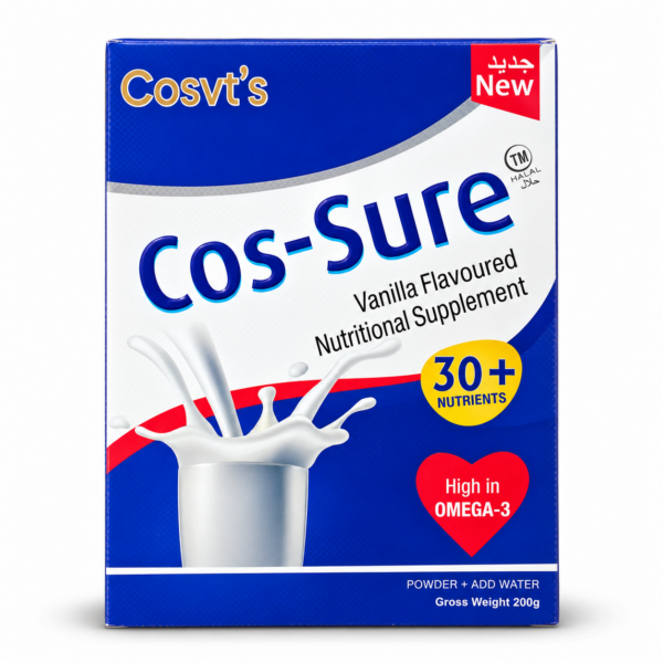 Cos-Sure Vanilla Flavoured Nutritional Supplement Powder – 200g