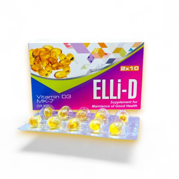 Elli-D ( Vitamin K2,Mk7 With Vitamin D ) Softel