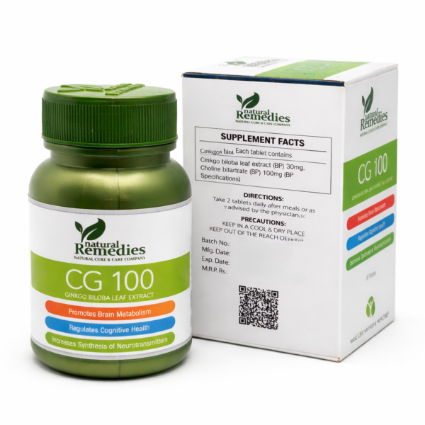CG 100 Ginkgo Biloba & Choline Tablets – Brain & Cognitive Support