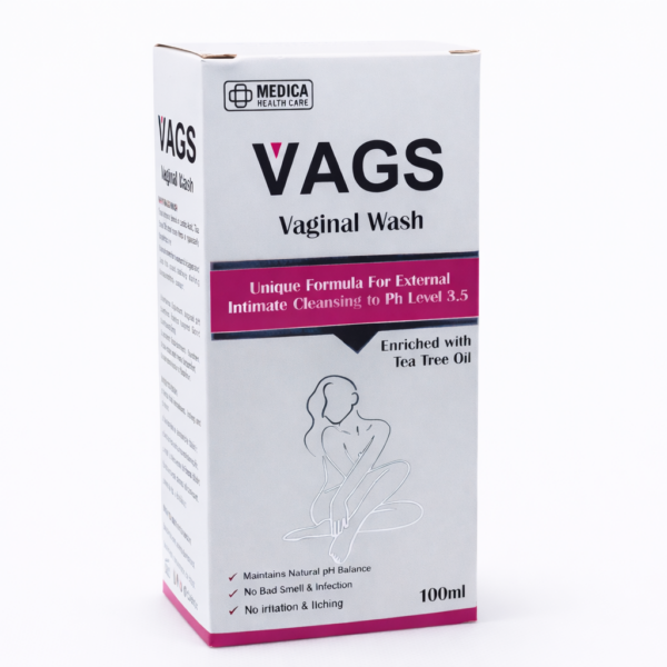 VAGS Vaginal Wash – Intimate Cleansing Solution with Tea Tree Oil (100ml)