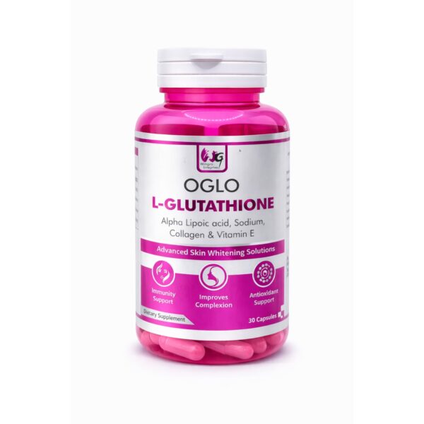 OGLO L-Glutathione 500mg Capsules – Skin Brightening & Antioxidant Support