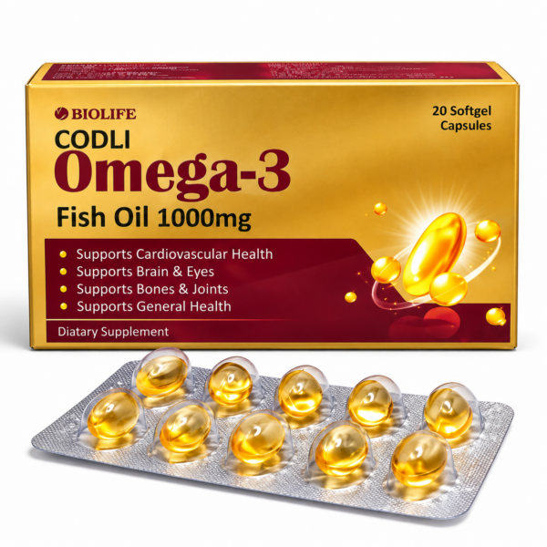 CODLI Omega-3 Fish Oil 1000mg