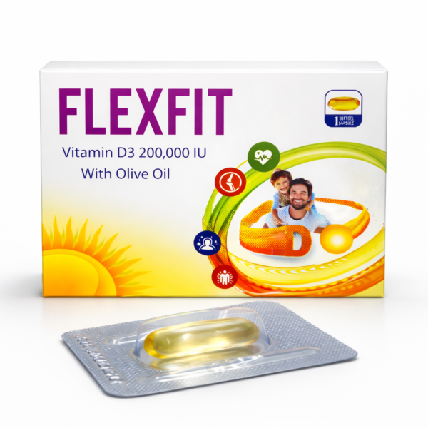 Flexfit Vitamin D3 200,000 IU Softgel With Olive Oil