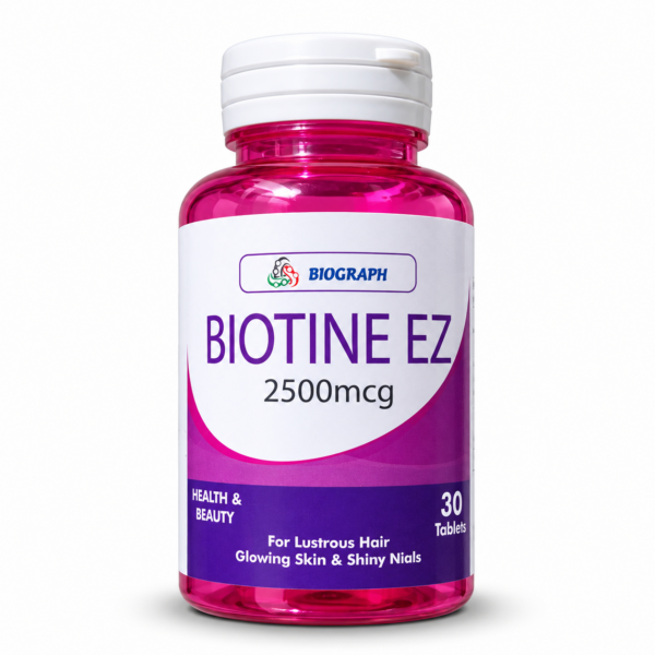 Biotine EZ Biotin 2500mcg Tablets – 30 Tablets