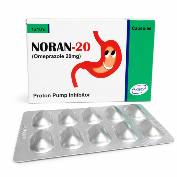 NORAN-20 Capsule (Omeprazole 20mg) – Acidity & Heartburn Relief