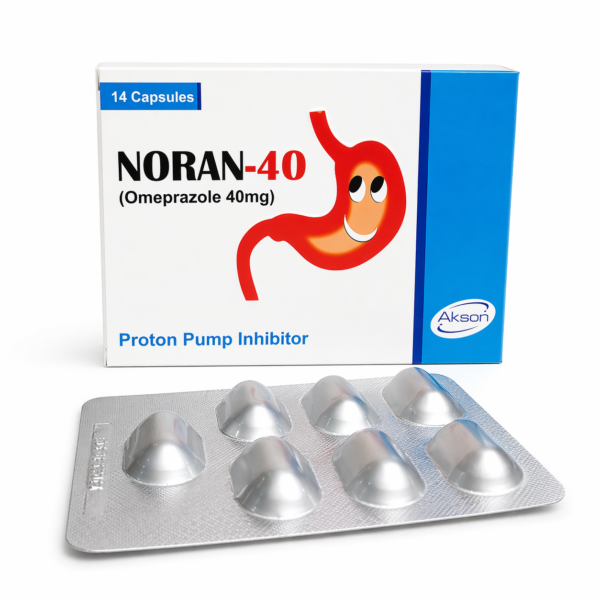 NORAN-40 Capsule (Omeprazole 40mg) – Strong Acidity & GERD