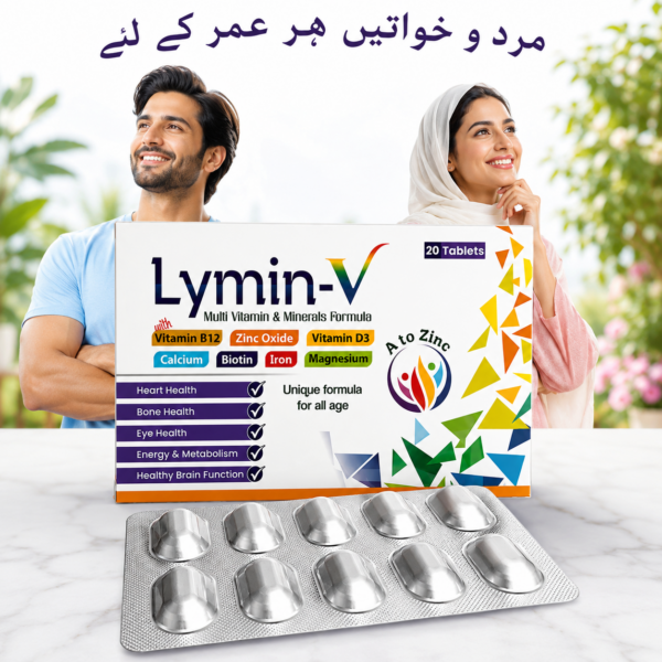 Lymin-V Complete Multivitamin & Minerals Formula Tablets