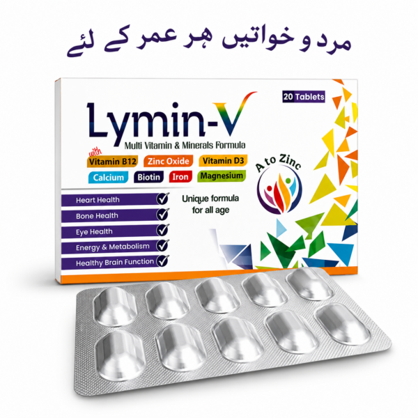 Lymin-V Complete Multivitamin & Minerals Formula Tablets
