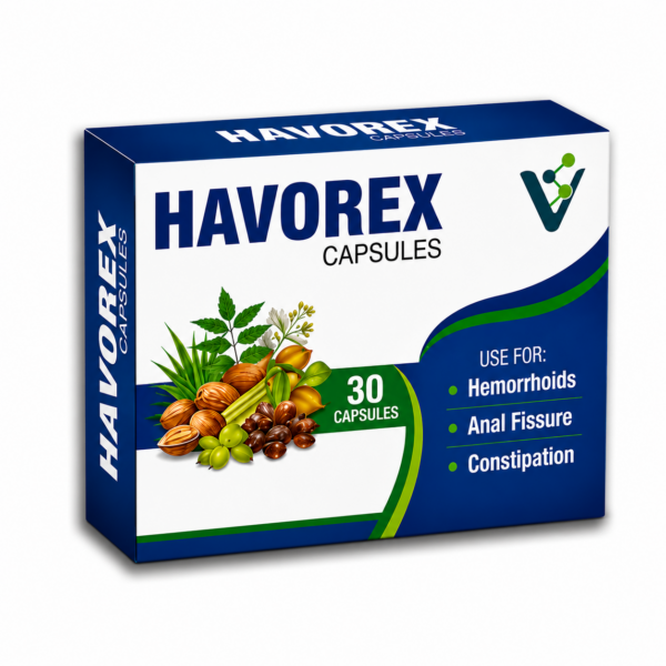 HAVOREX Capsules for Hemorrhoids, Constipation & Anal Fissure Relief