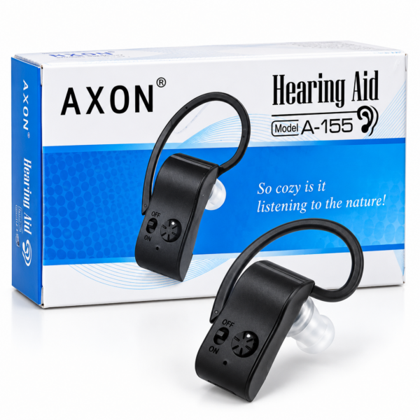 AXON A-155 Hearing Aid – Behind-the-Ear Sound Amplifier