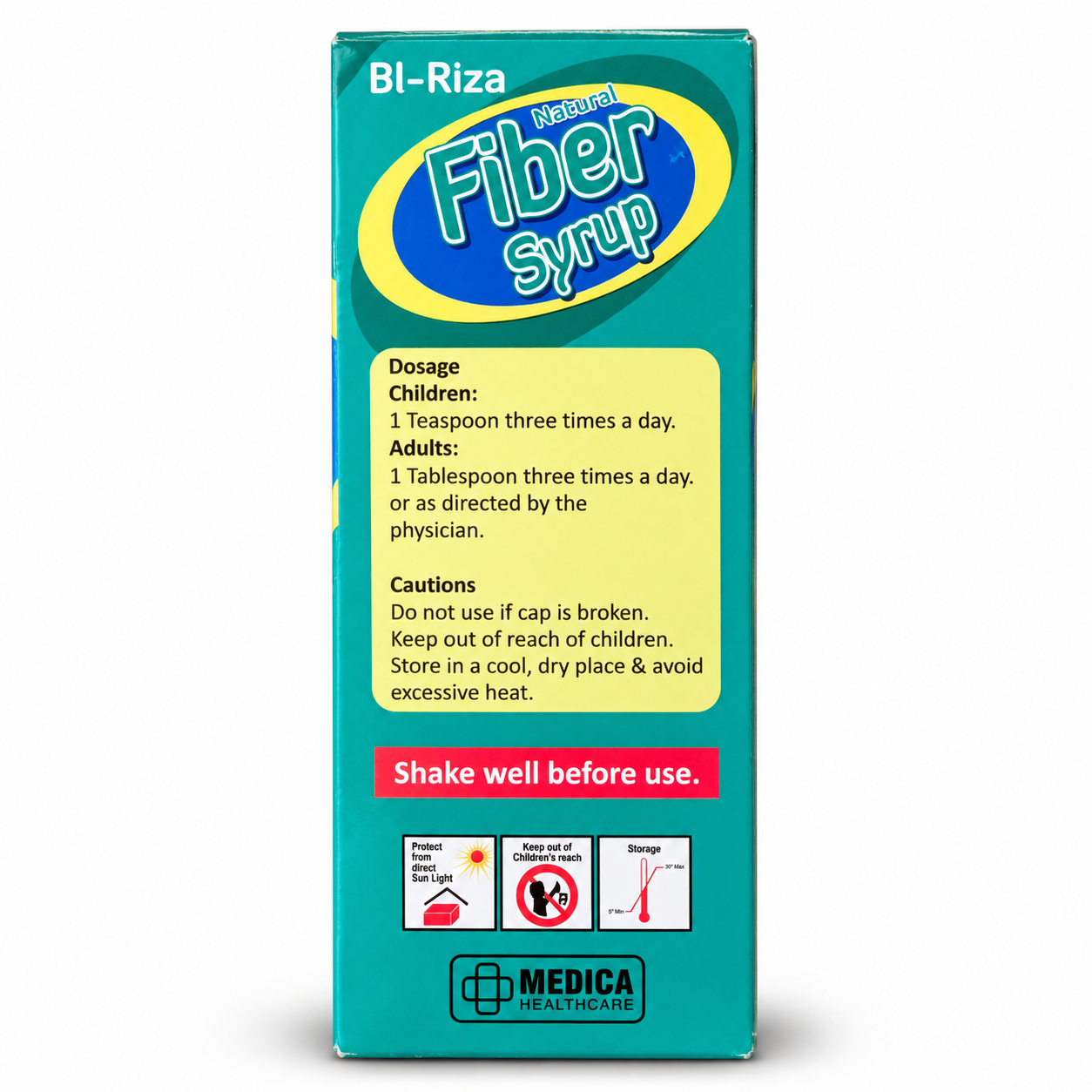 BI-Riza Natural Fiber Syrup – 120ml - Image 3
