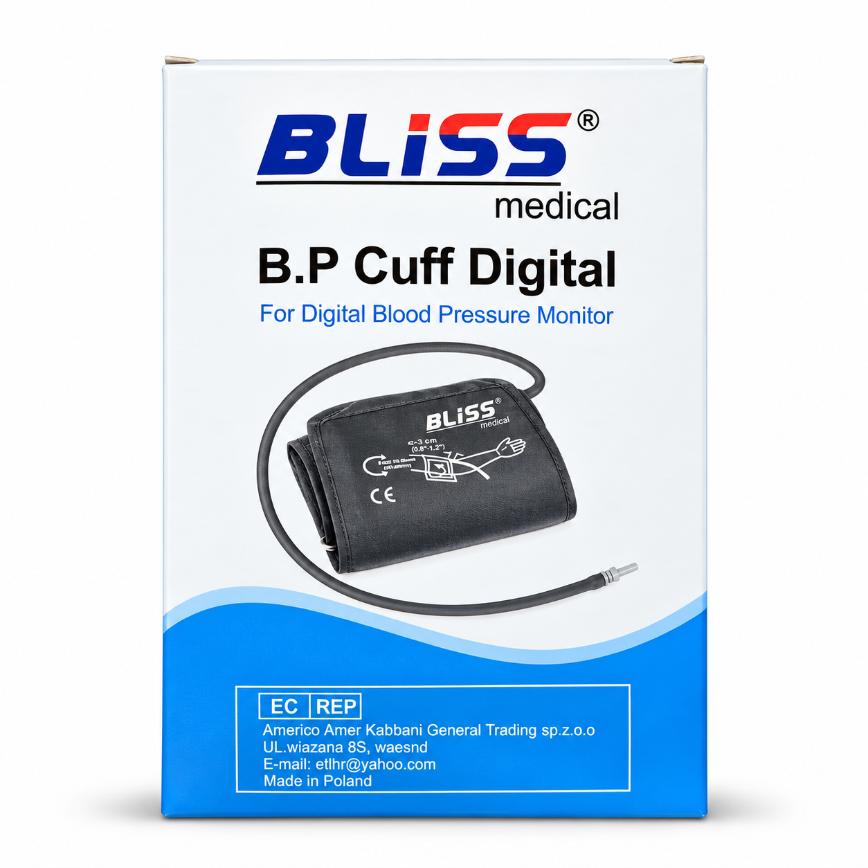 Bliss Medical B.P Cuff Digital – Blood Pressure Monitor Replacement Cuff - Image 2