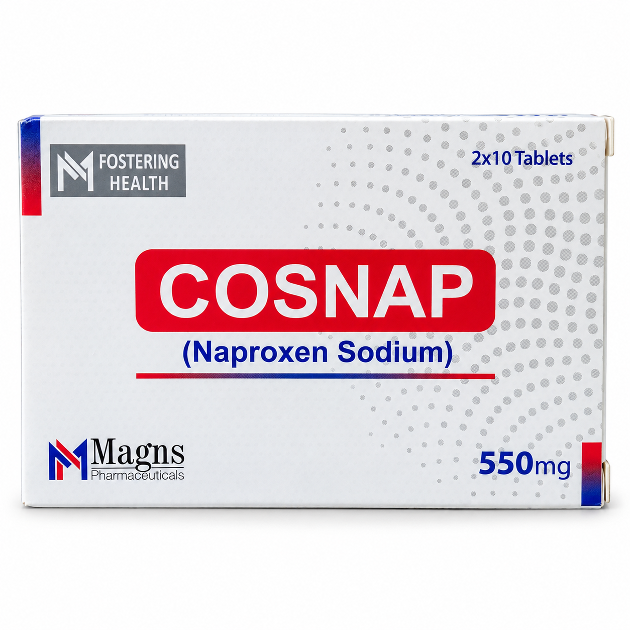 COSNAP 550mg Tablets (Naproxen Sodium) – 20 Tablets - Image 2