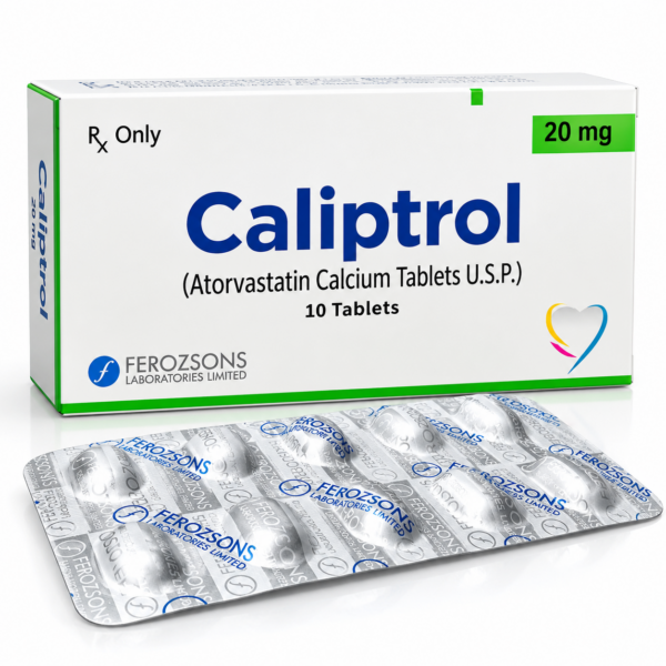 Caliptrol 20mg Tablets – Atorvastatin Calcium