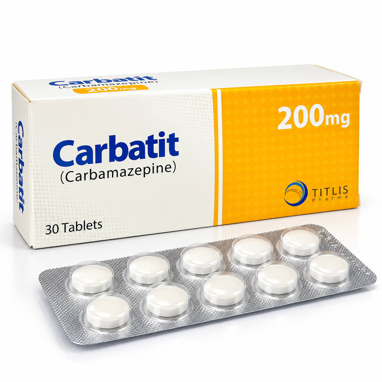Carbatit 200mg Tablets (Carbamazepine) – 30 Tablets