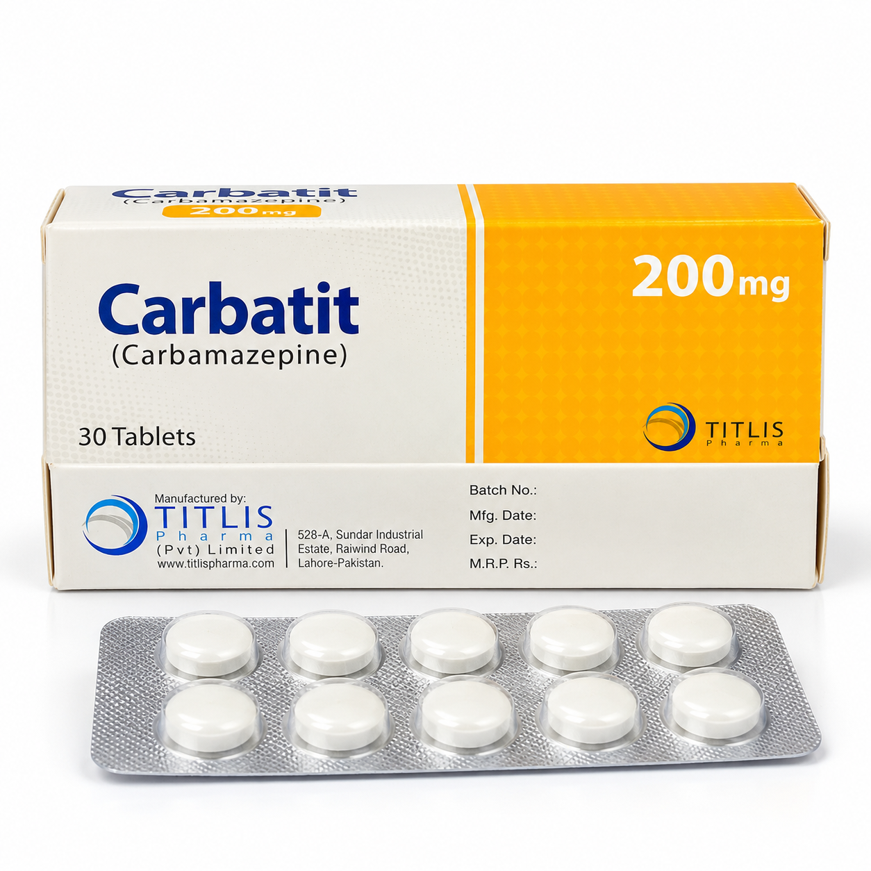 Carbatit 200mg Tablets (Carbamazepine) – 30 Tablets - Image 2
