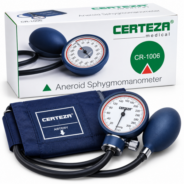 CERTEZA Medical CR-1006 Aneroid Sphygmomanometer – Manual Blood Pressure Monitor