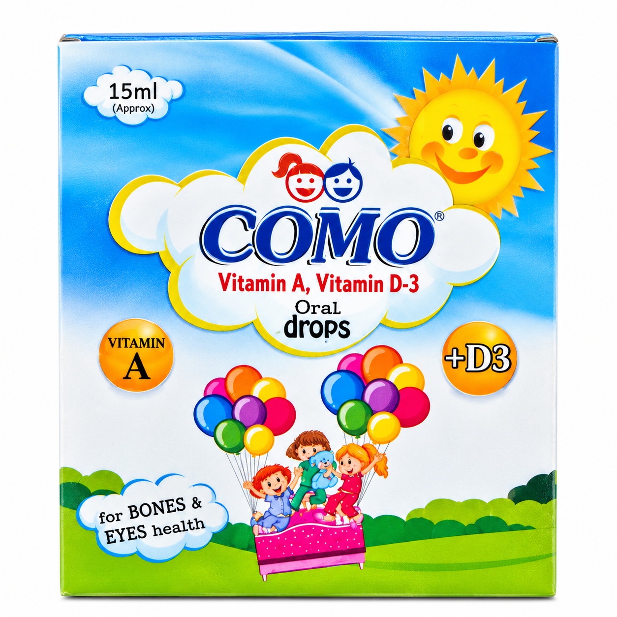 COMO Vitamin A + Vitamin D3 Oral Drops 15ml – For Children - Image 2
