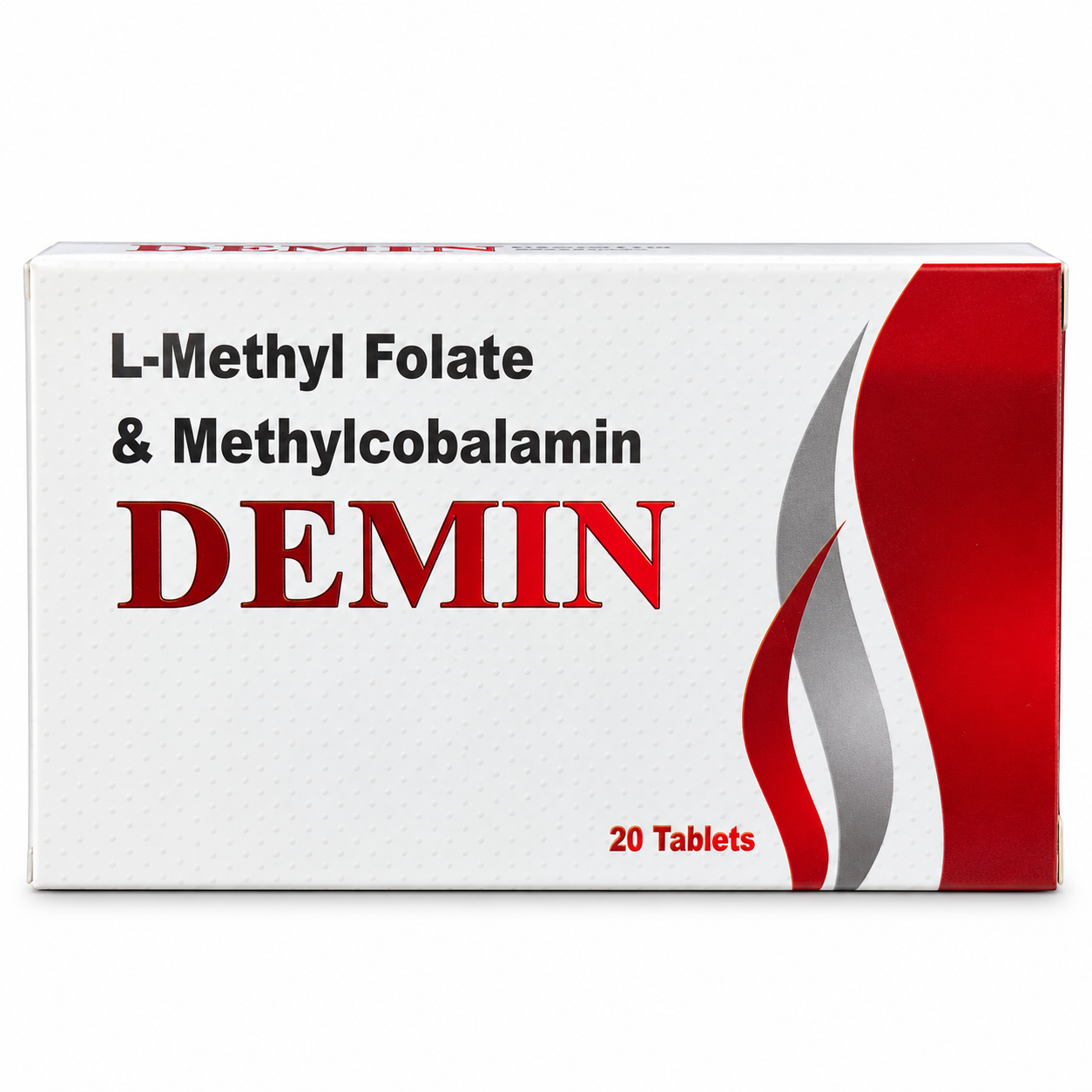 Demin Tablets – L-Methyl Folate & Methylcobalamin, Pack of 20 Tablets - Image 3