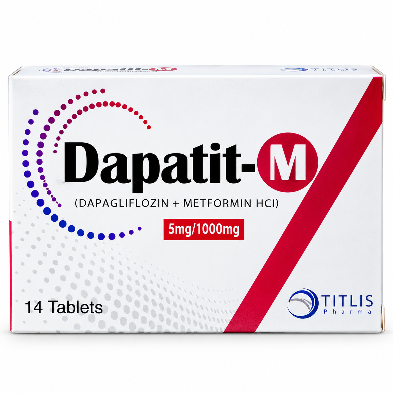 Dapatit-M 5mg/1000mg Tablets – Dapagliflozin + Metformin HCl | Pack of 14 Tablets - Image 2