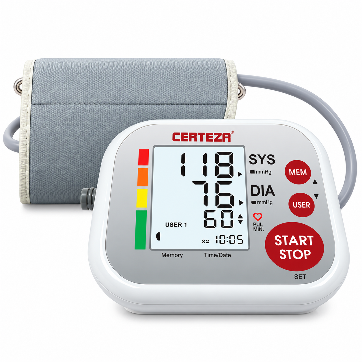 Certeza BM-405 Digital Blood Pressure Monitor – Upper Arm BP Machine - Image 3