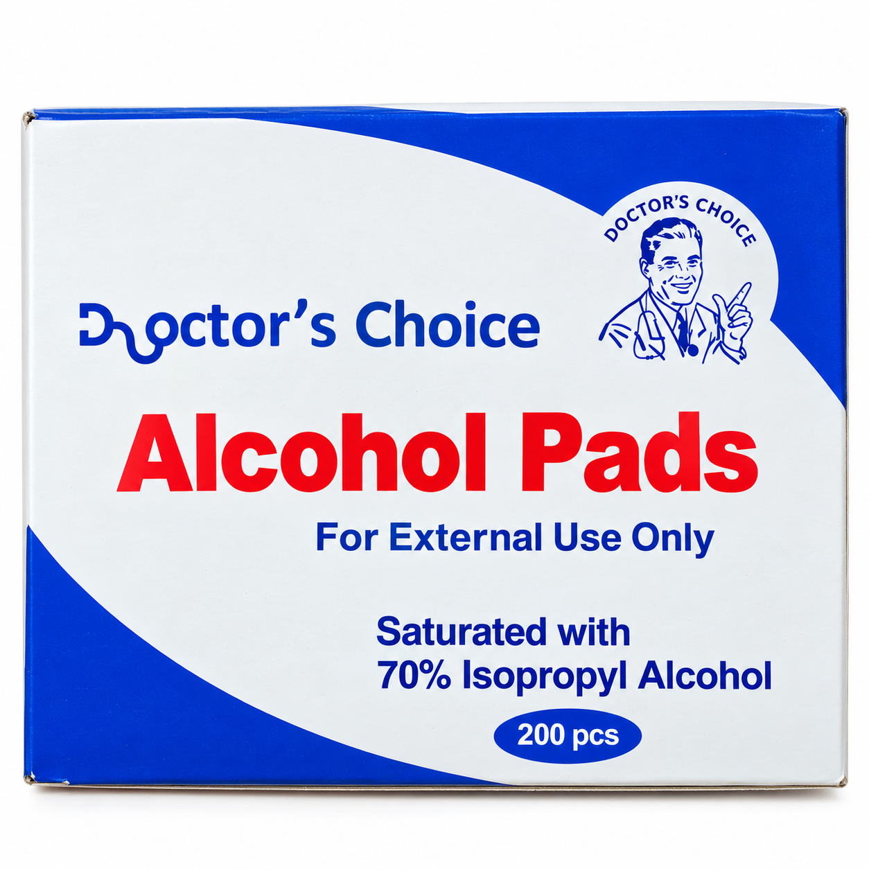 Doctor’s Choice Alcohol Pads 70% Isopropyl Alcohol – 200 Pieces - Image 2