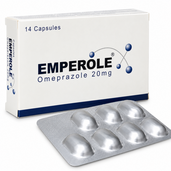 Emperole 20mg Capsules (Omeprazole) – 14 Capsules