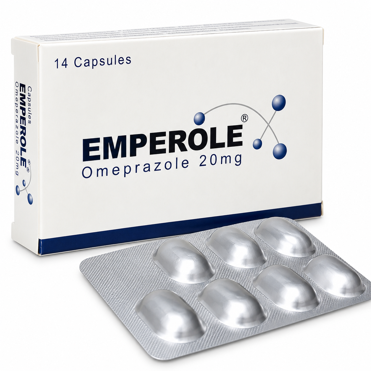 Emperole 20mg Capsules (Omeprazole) – 14 Capsules