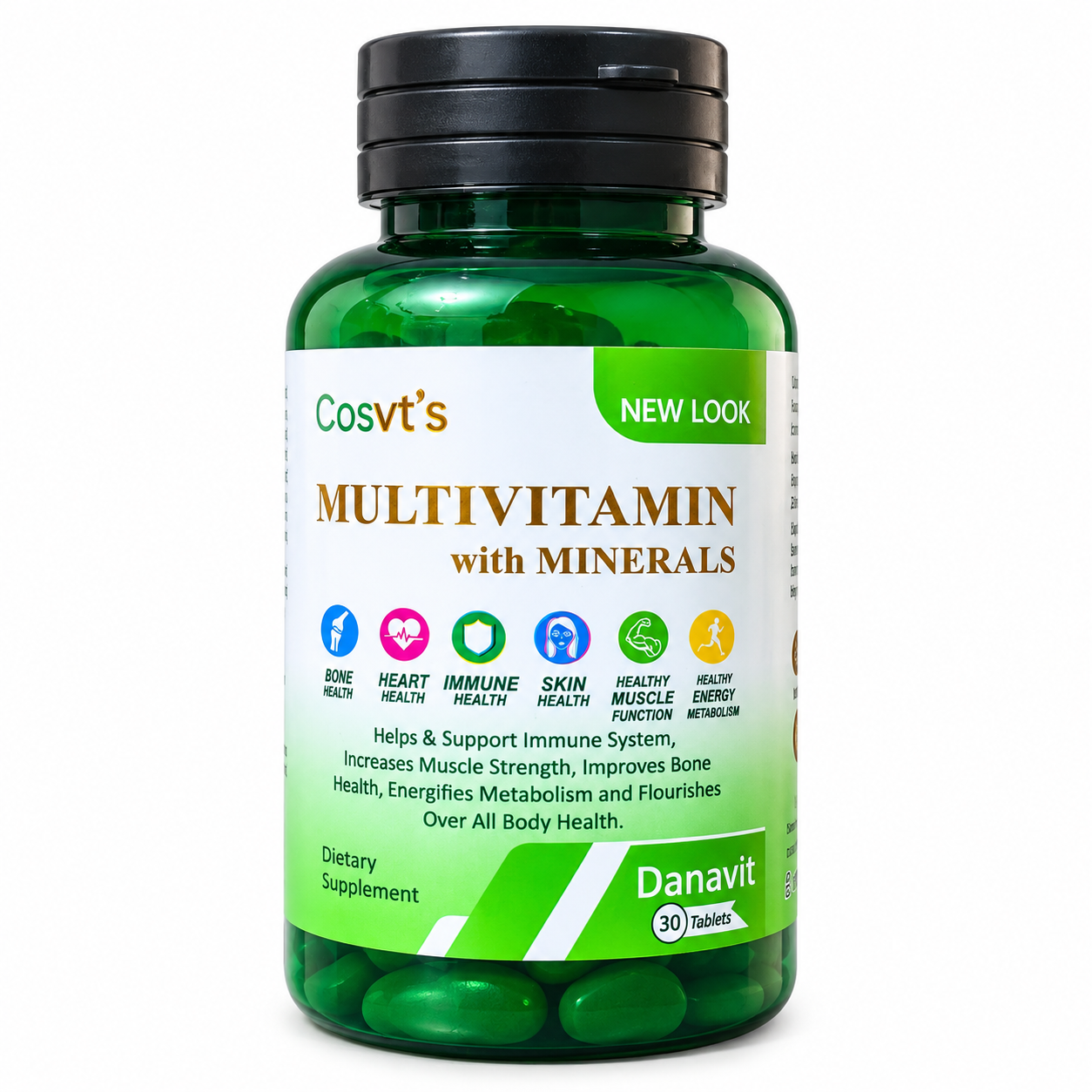 Cosvt's Danavit Multivitamin with Minerals – 30 Tablets - Image 3