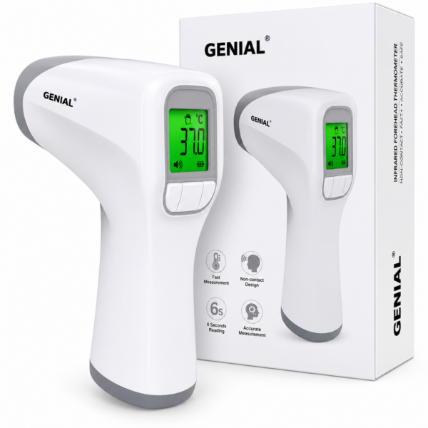 GENIAL Non-Contact Infrared Thermometer – Digital Forehead Temperature Gun