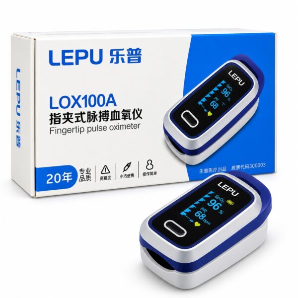 LEPU LOX100A Fingertip Pulse Oximeter – Blood Oxygen Monitor