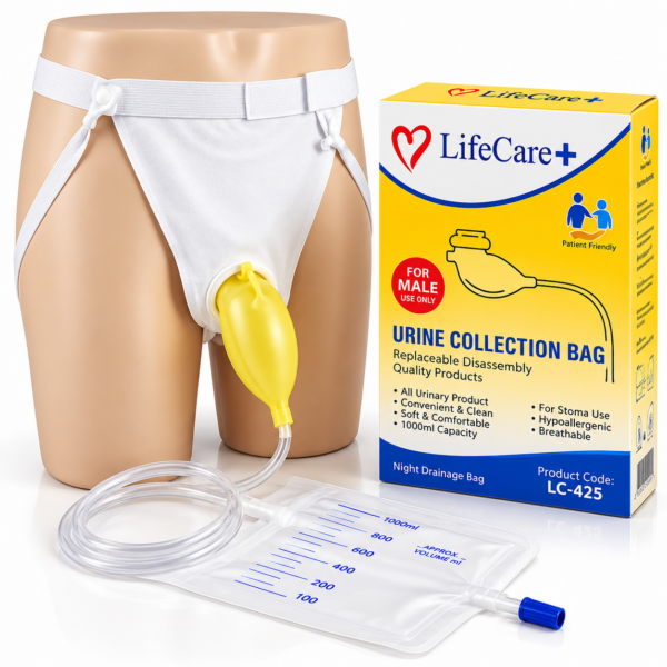 LifeCare+ Urine Collection Bag LC-425 – Male | 1000ml