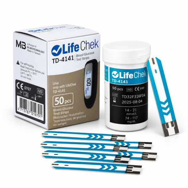 Life Chek TD-4141 Blood Glucose Test Strips – 50 Pieces
