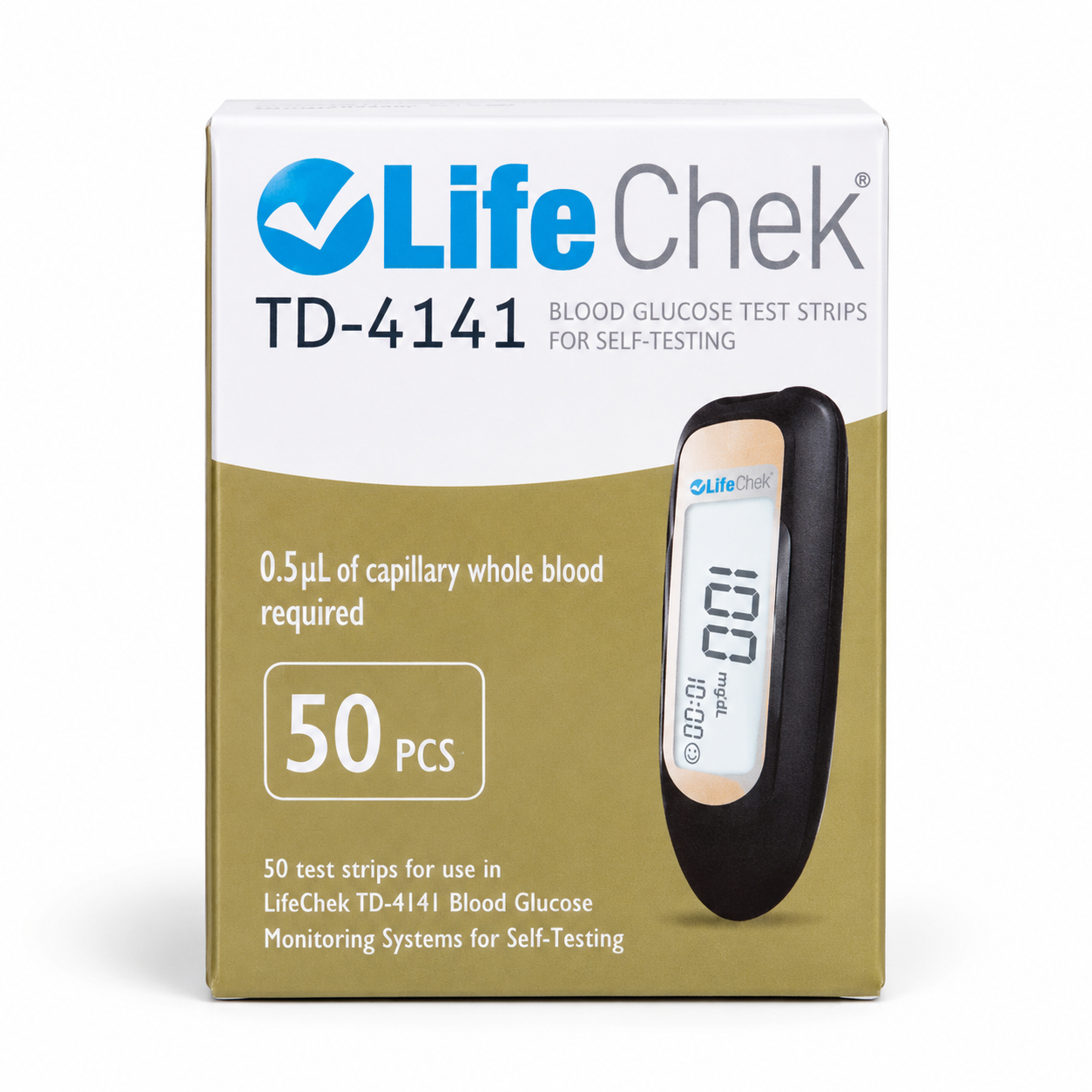 Life Chek TD-4141 Blood Glucose Test Strips – 50 Pieces - Image 3