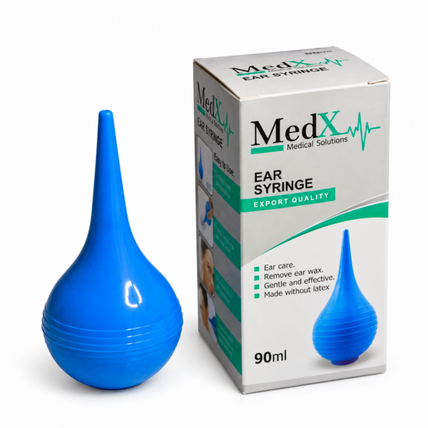 MedX Medical Solutions Ear Syringe 90ml – Ear Wax Removal Bulb