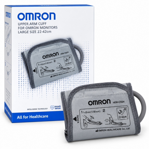 Omron Large Upper Arm Cuff 22–42cm – Replacement Cuff for Omron Blood Pressure Monitors
