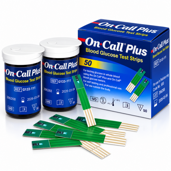 On Call Plus Blood Glucose Test Strips – 50 Strips