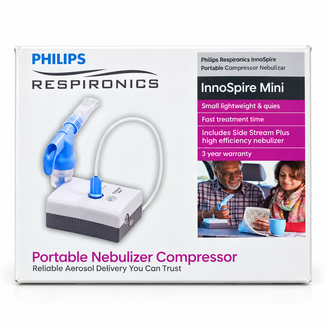 Philips Respironics InnoSpire Mini Portable Compressor Nebulizer - Image 2