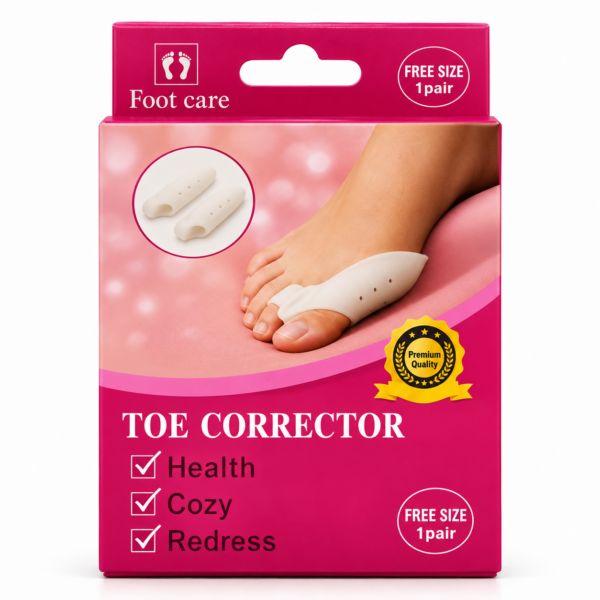 Foot Care Toe Corrector – Soft Bunion & Big Toe Alignment Support, 1 Pai