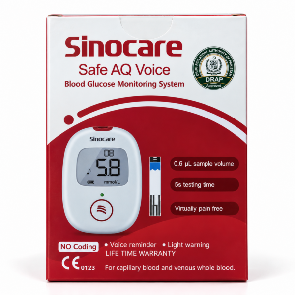 Sinocare Safe AQ Voice Blood Glucose Monitoring System
