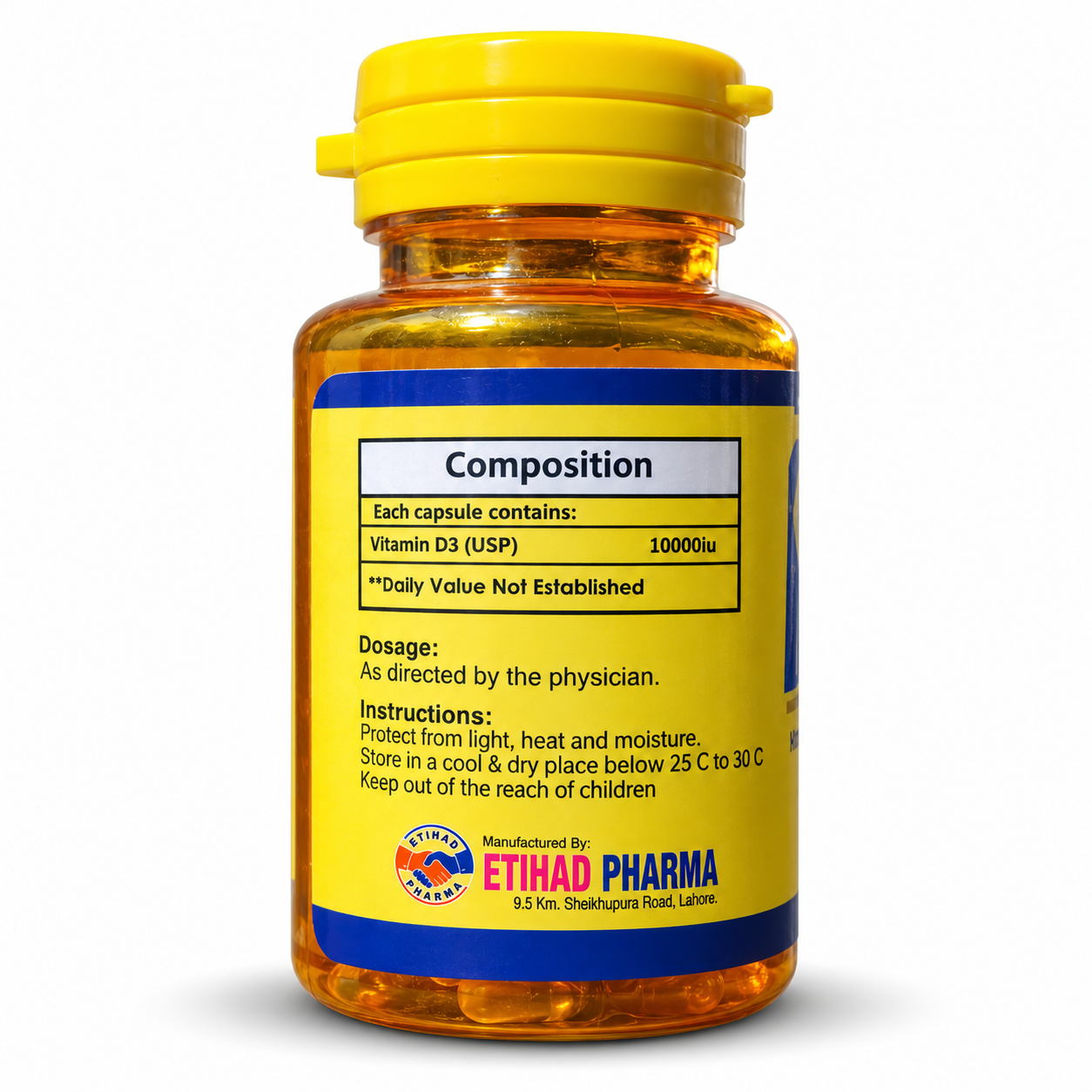 Relic Vitamin D3 10000 IU Softgels – 20 Softgels - Image 2
